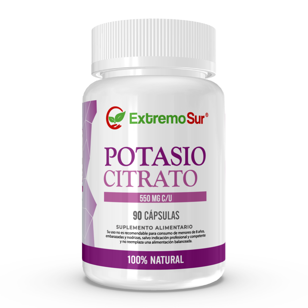 Potasio Citrato 550 mg Extremo Sur, 90 Cápsulas