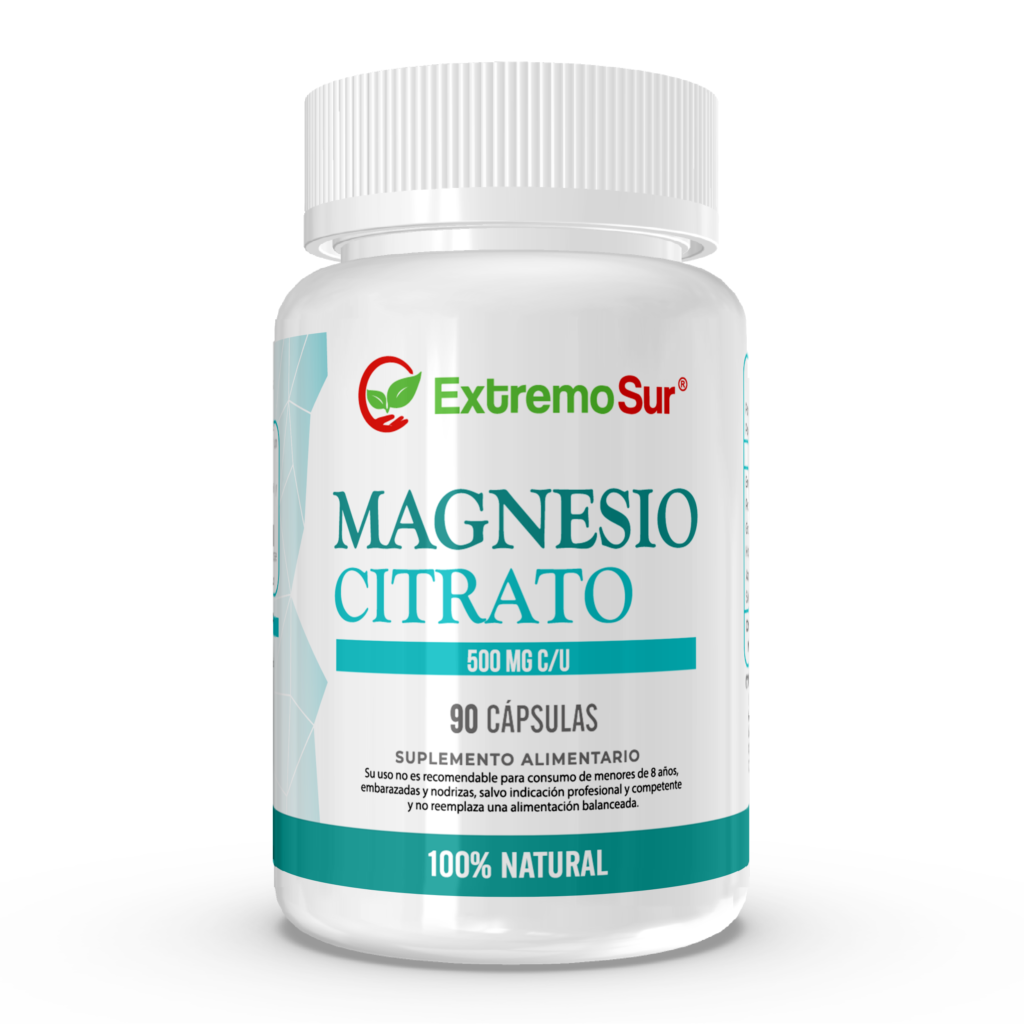 Magnesio Citrato 500 mg Extremo Sur, 90 Cápsulas