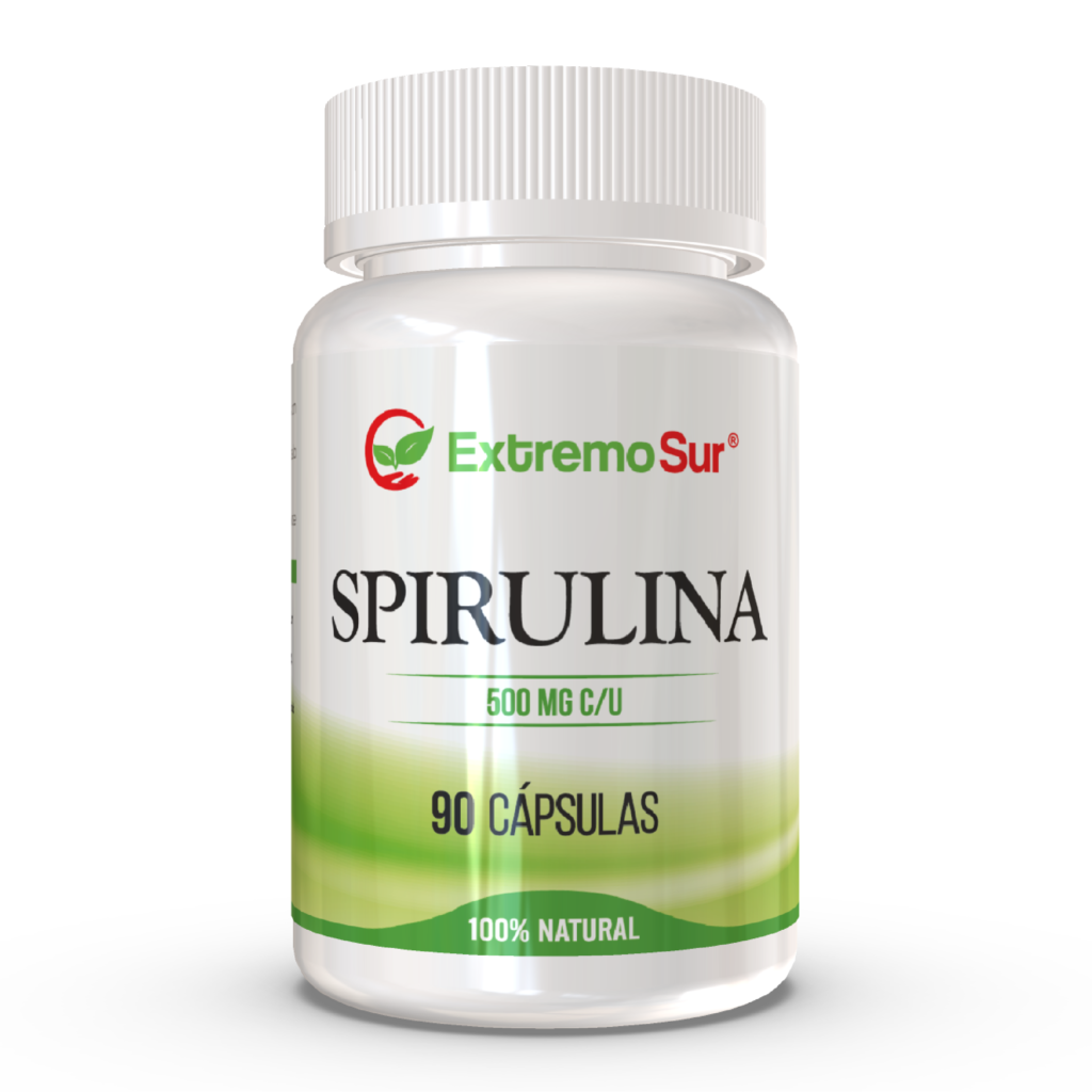 Spirulina 500 mg Extremo Sur, 90 Cápsulas