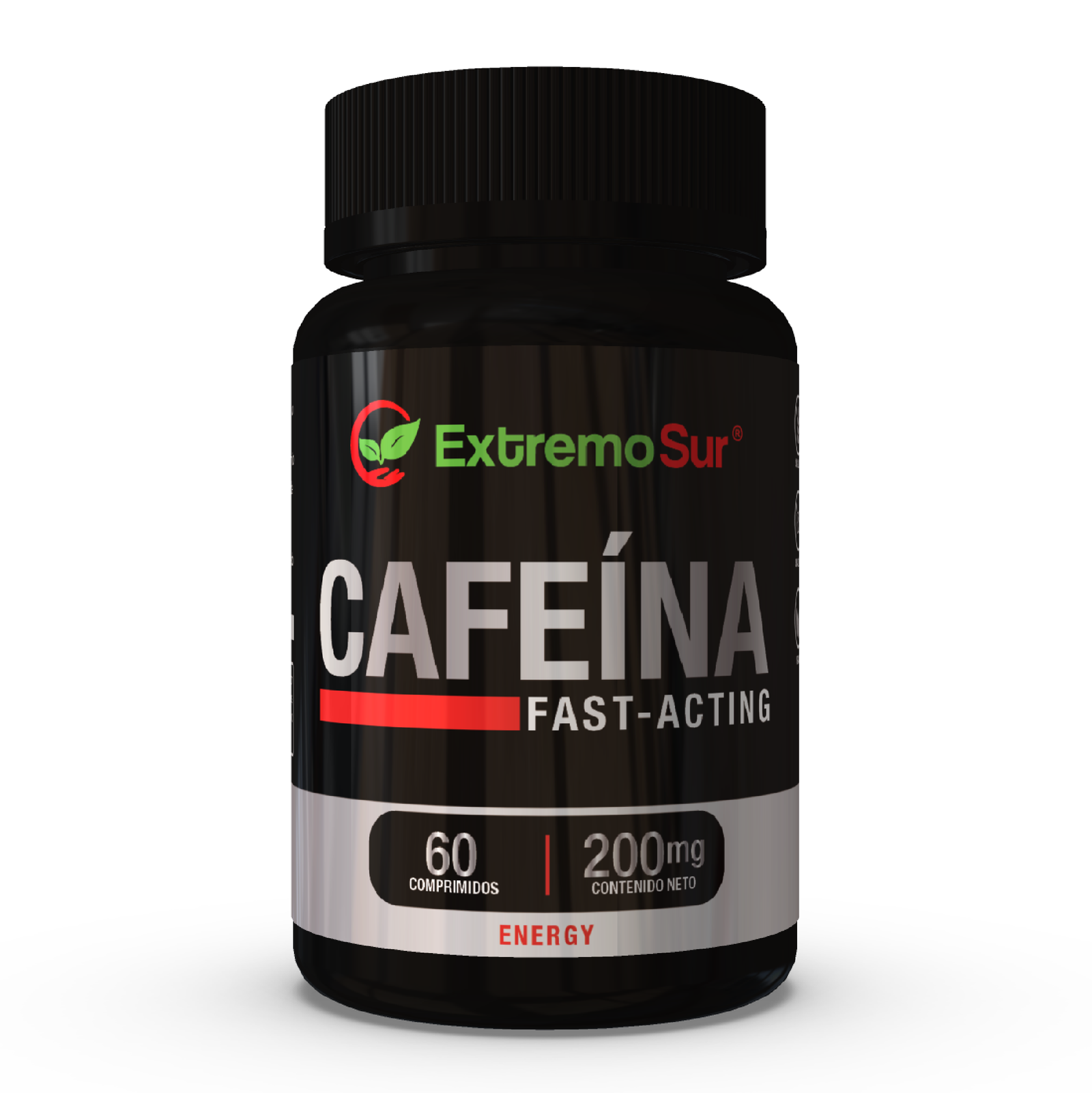 Cafeína 200 mg Extremo Sur, 60 Comprimidos